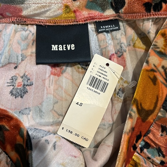 Mauve velvet like midi skirt - Picture 3 of 3